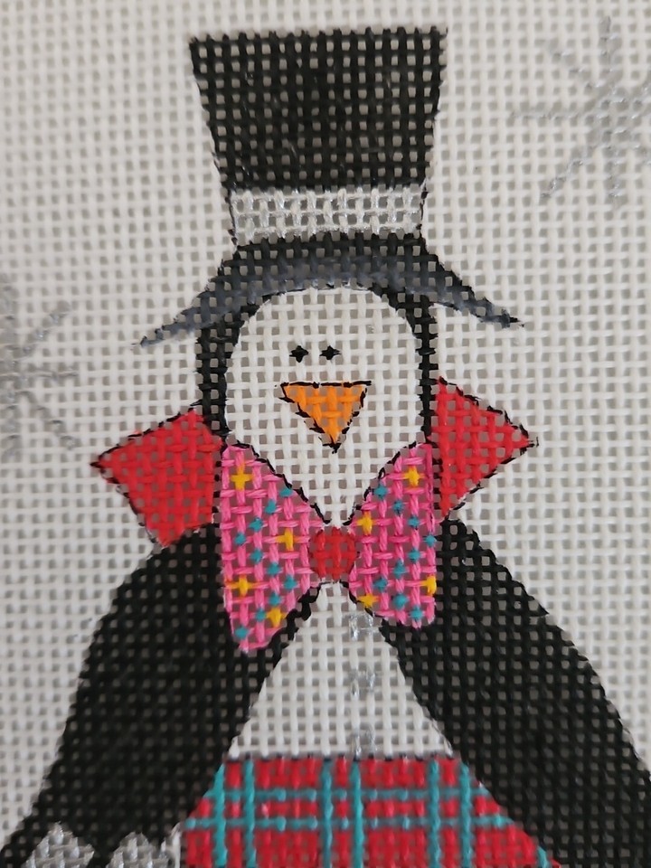 Renaissance Designs PENGUIN MINI STOCKING 18ct Handpainted Needlepoint