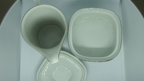 VINTAGE BLOCK LANGENTHAL SWITZERLAND TRANSITION INTERACTION CREAMER SUGAR BOWL - Picture 3 of 4