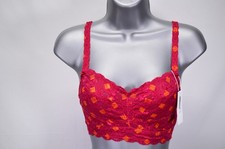 NWT Cosabella Never Say Never Curvy Sweetie Soft Bralette Diamond Deep Red XS