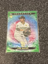 2024 Topps Inception Yuki Matsui RC Green Base Rookie #74 San Diego Padres SP
