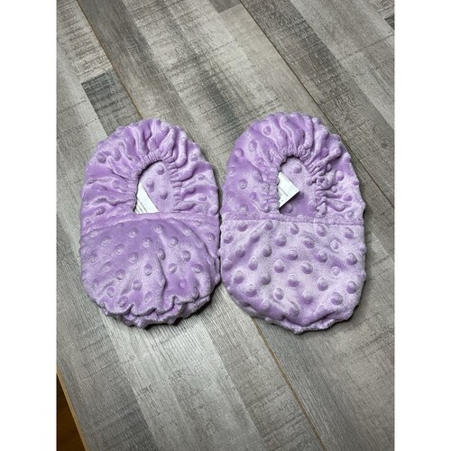 LAVENDER SPA FOOTIES IN CLASSIC LAVENDER DOT FABRIC