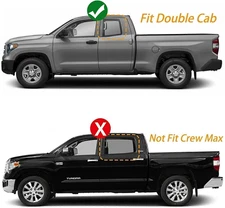 For 07-20 Toyota Tundra Double Cab Window Weatherstrips Moulding Trim Seal Belts