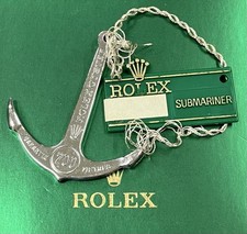 Véritable breloque d'ancre ROLEX Submariner 200 m 660 pieds accessoire en arg...