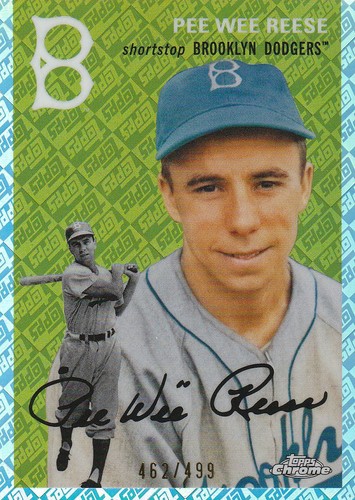 2023 Pee Wee Reese Topps Chrome Platinum #458 Topps Refractor /499 Dodgers