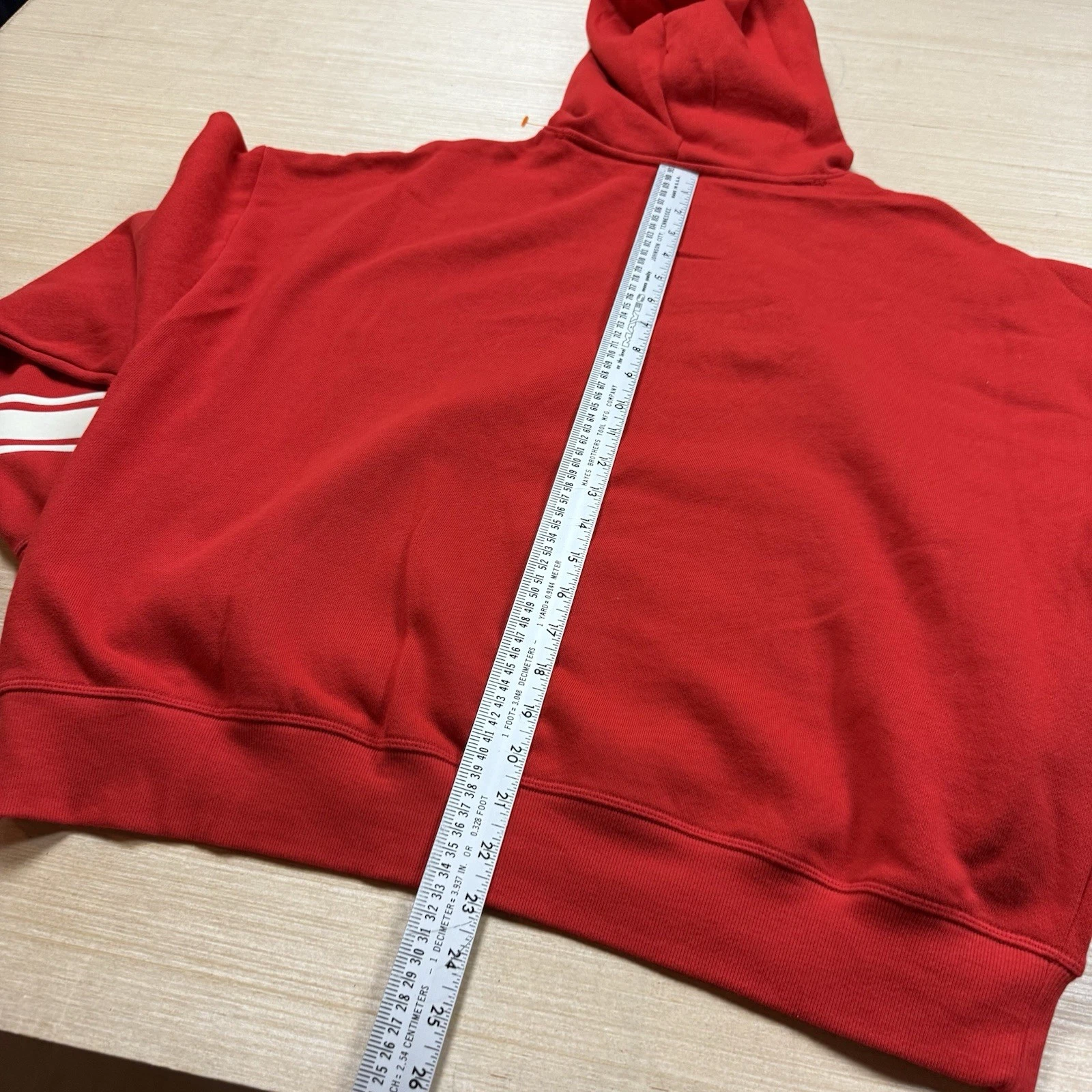 UNDERCOVER Felpa con cappuccio Victoria’s Secret rosa campus edera pile rossa taglia large boxy