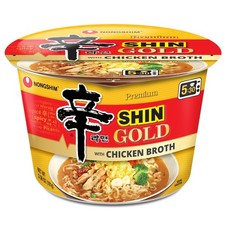 Nongshim Ramen Noodles, Gourmet Instant bowl, 1 Count Pack of 6