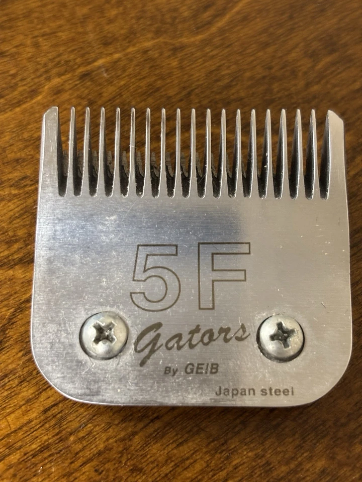 Hoja cortapelos Geib Gators de acero inoxidable de 1/4 de longitud de corte para perros tamaño 5F Foto 2 de 2