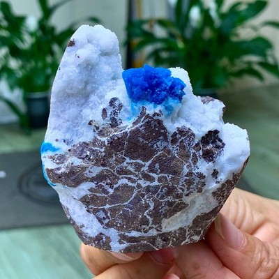 181G High Quality Sparkling Cavansite, Gorgeous Blue Specimen from India