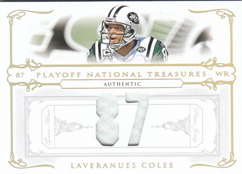 2007 Playoff National Treasures Football "Insert and Parallel" Cards
