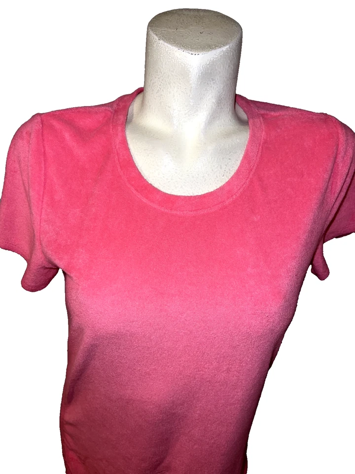 VICTORIA'S SECRET PINK Women's Size L Terry Cloth T-Shirt Dress w/Drawstrings - Image 2 of 4