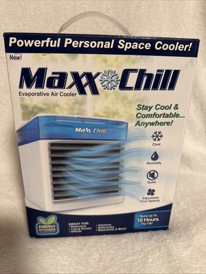 Maxx Chill 120-Volt White Ventless Portable Air Conditioner Hydro-Chill Tech NEW