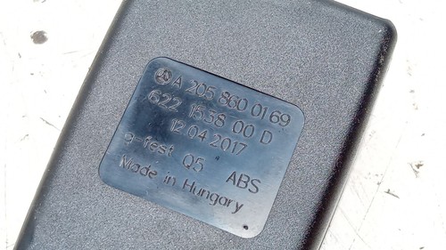 A2058600169 BOUCLE DE CEINTURE DE SECURITE AVANT GAUCHE / 2722048 POUR MERCEDES- - Photo 2/10