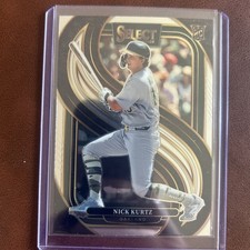 2025 Panini Select Nick Kurtz #102 (RC) Premier Level Oakland Athletics