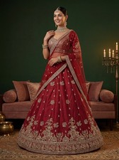 Designer Gadhwal Silk Lehenga Choli Heavy Zari Embroidery Bridal Wear