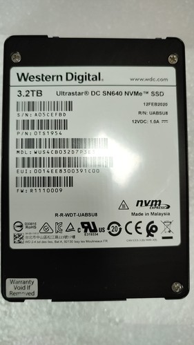 WUS4CB032D7P3E3 Western Digital 3,2TB PCIe NVMe Gen3 x4 U.2 2,5" SSD