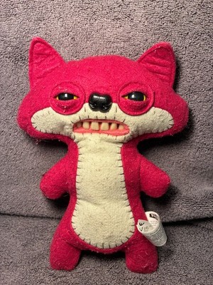 Fuggler Funny Ugly Monster Spin Master Red Maroon Suspicious Fox Animal Plush