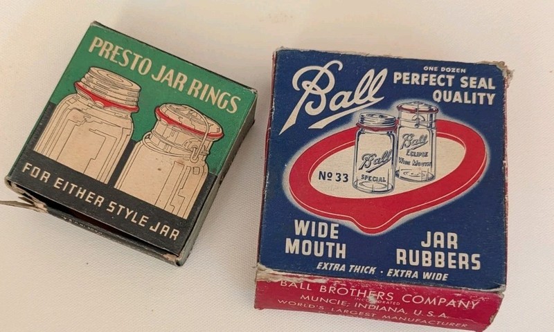 Vintage Canning PRESTO & BALL JAR RINGS Boxes As Is