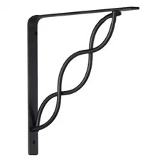 John Sterling Rp-0091-8Bk 8 In Black Scroll Shelf Bracket