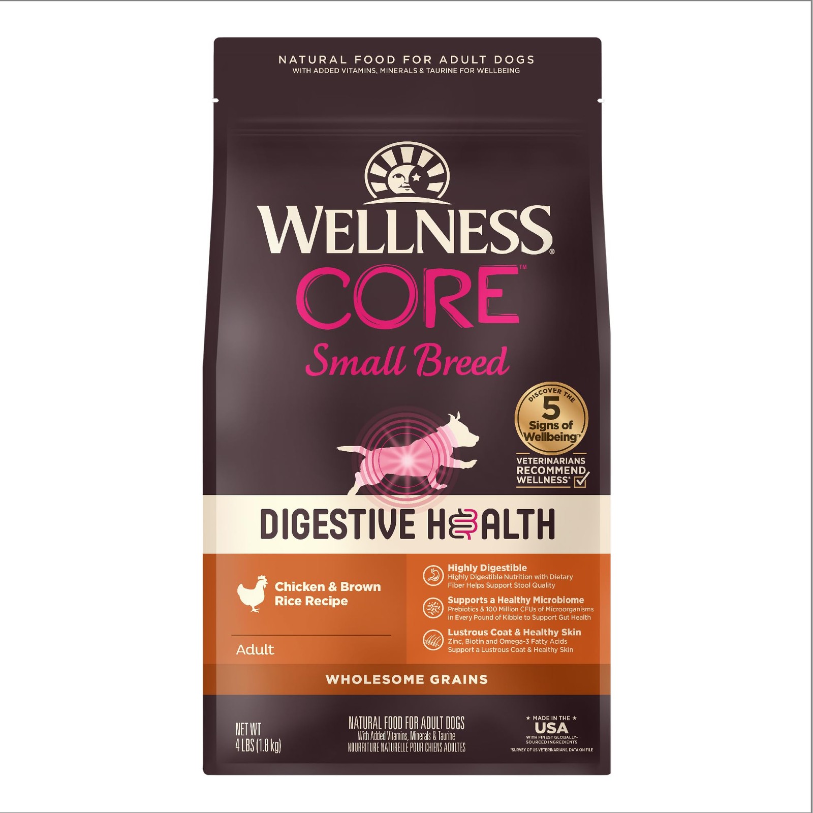 CORE Digestive Dry Dog Food, Small Breed, Wholesome Grains, Natural, Recipe f...