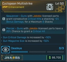 Borderlands 4 Legendary Enhancement Multistrike Jakobs PS5/Xbox/ PC