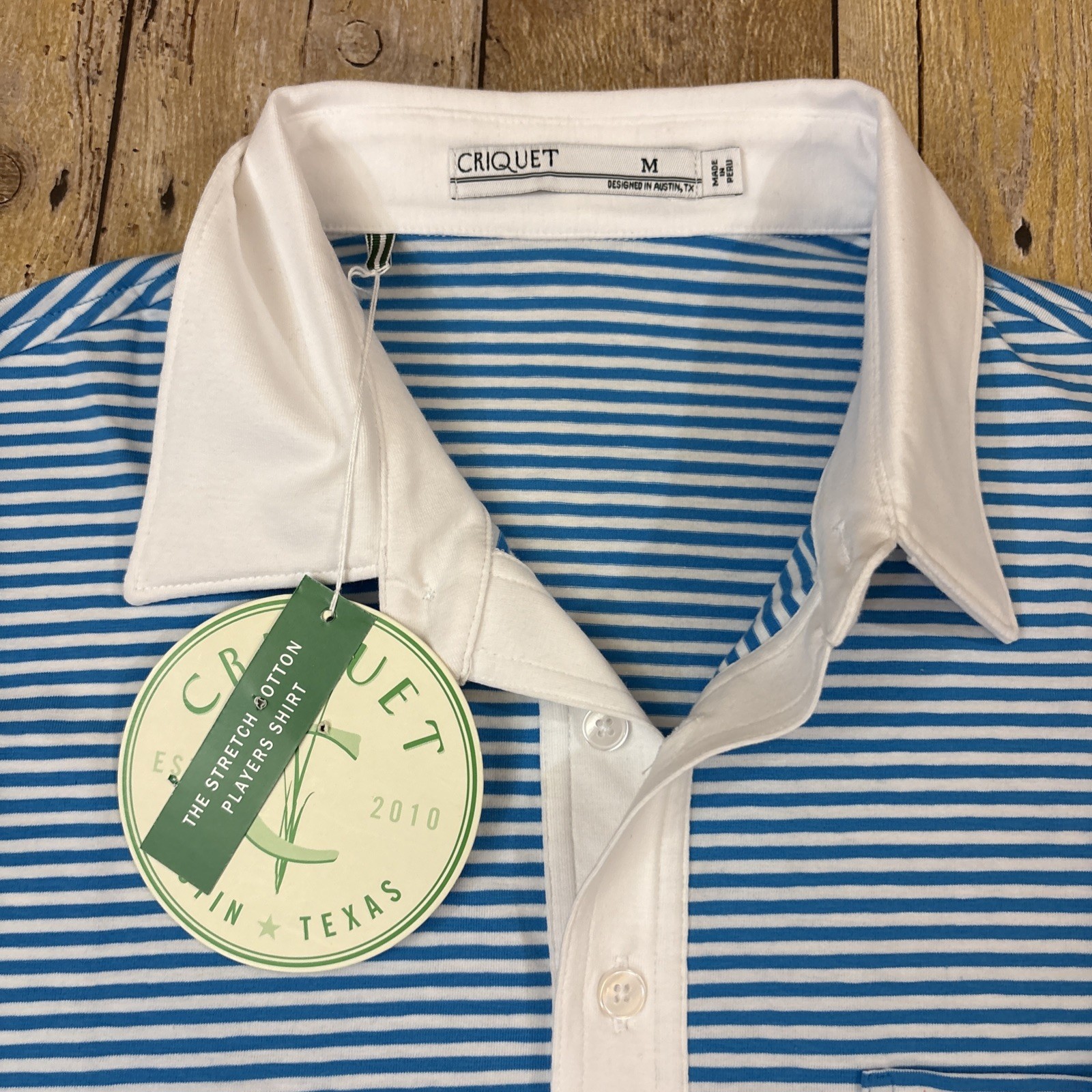 Criquet Polo Shirt Medium NEW NWT