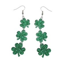 NEWHOOK St Patricks Day Earrings Green Shamrock St. Patrick'S Day Dangle