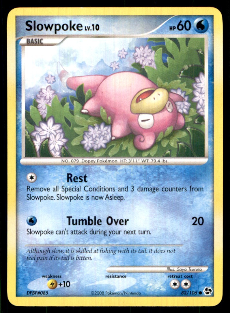 2008 Great Encounters Slowpoke Common #82/106