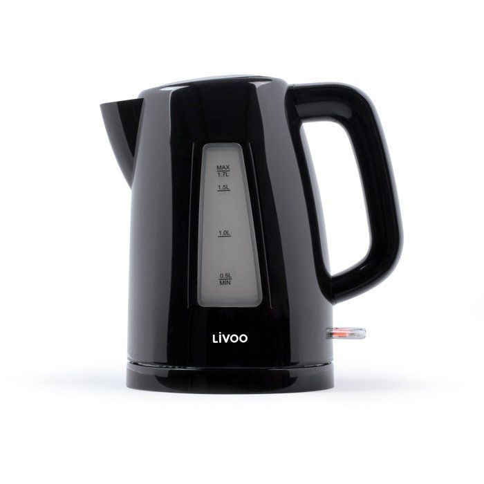 Bouilloire électrique 1.7L LIVOO DOD184N noire de 2200W