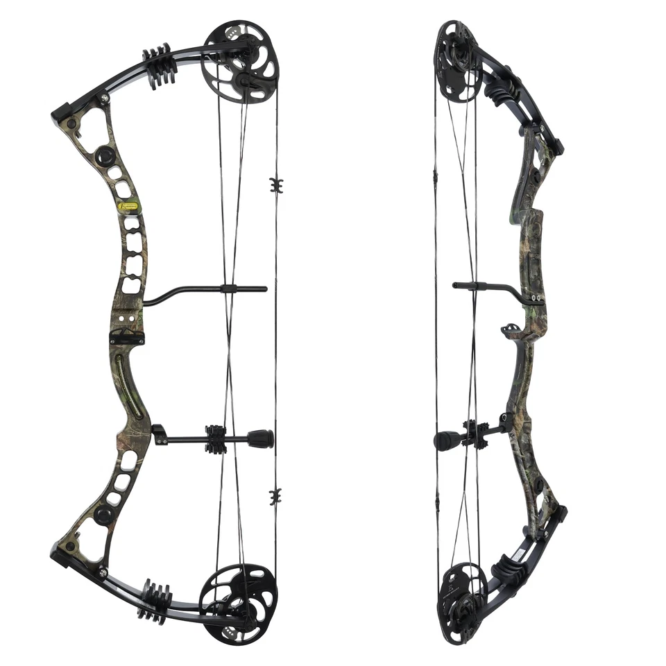 EK ARCHERY Axis - 30-70 libbre - arco composto Folium Camo, arco da caccia, sport con l'arco - Immagine 2 di 4