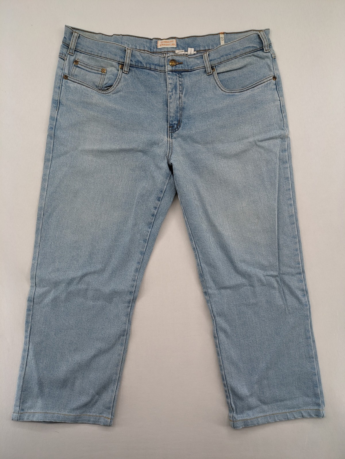 John Baner Herren Jeans Größe 52 Hellblau Classic Fit Straight Leg Denim