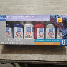 Artist’s Loft Ready-Mixed Pouring Paint Set Acrylic 6 - 3.99 Fl oz Total 23.94fl