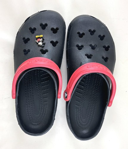 Mickey Mouse Black/Red Unisex Crocs - Men's 8-9 - Women's 10-11 - Picture 5 of 6
