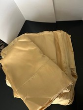 Luxury Soft  Silky 6 PC Satin Sheet Set Gold Color 14" Pocket