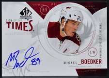 2009-10 SP Authentic Sign of the Times Mikkel Boedker ST-MI Auto 5416