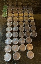 Glass Baby Food Jars with Lids Lot of 49 Gerber, Beech Nut, Earth's Best Organic