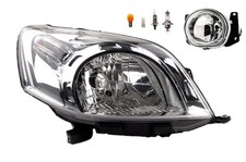 Scheinwerfer Halogen passend für Citroen Nemo 02/08- H4 Rechts +Nebels.+Leuchtm.