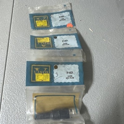 Vanco p-6D six pin DIN plug  Quantity 3