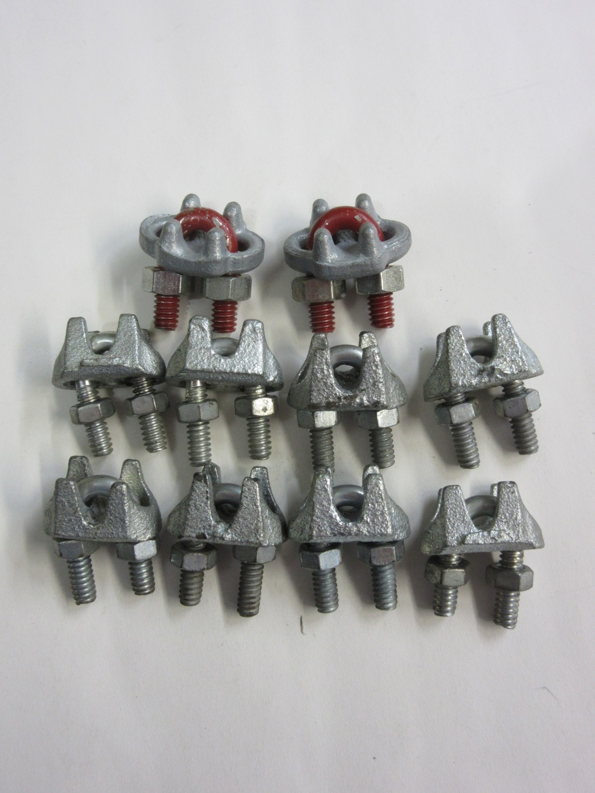 Lot of 10 New 1/8” Wire Rope Clips Galvanized Free Shipping