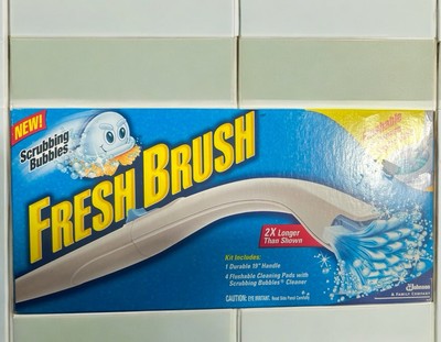 Scrubbing Bubbles FRESH BRUSH Handle with 4 Flushable Cleaning Pads~NEW SEALED