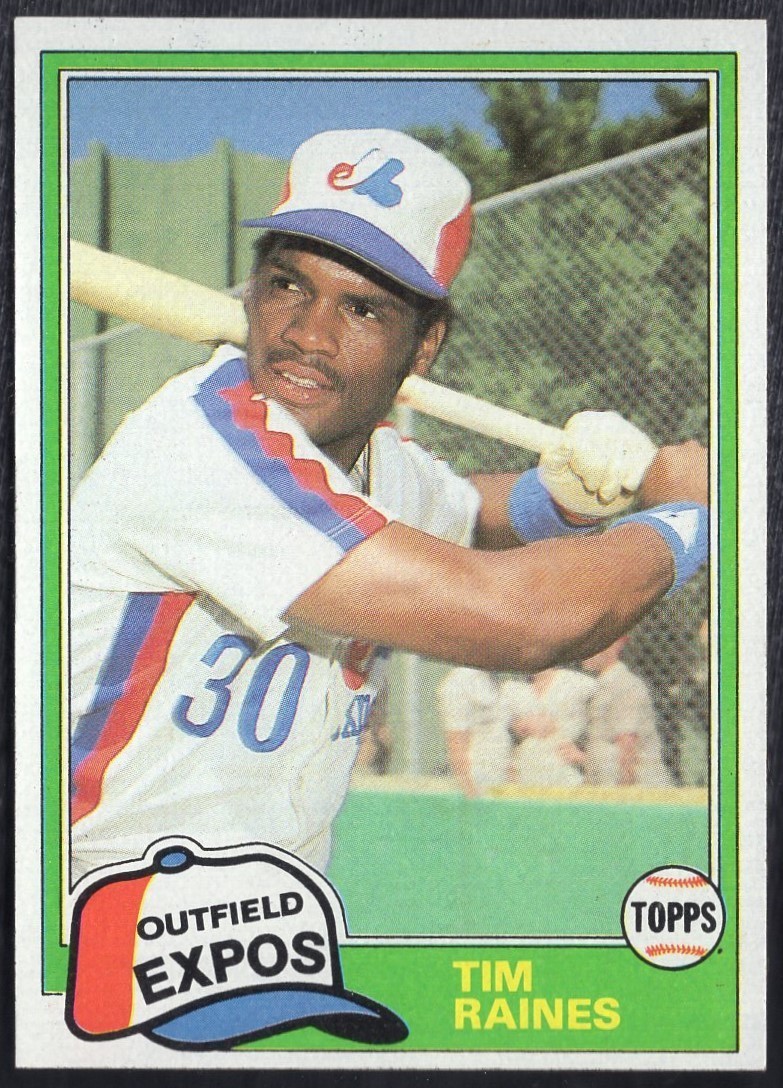 1981 Topps Traded #816 Tim Raines RC Rookie Card NmMt Clean