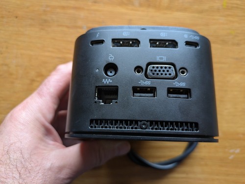 HP Thunderbolt G2 USB-C Docking Station (HP HSN-IX01) + PSU & Cable~ FREE P&P - Afbeelding 4 van 5