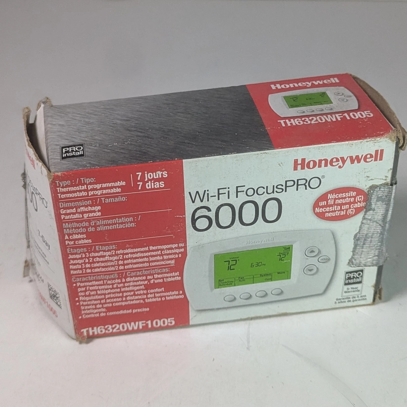 Honeywell FocusPRO Rth6580WF1001 Programmable WiFi Thermostat