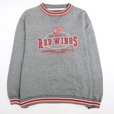 Vintage Detroit Red Wings Logo Athletic Sweatshirt Crewneck Size XL NHL