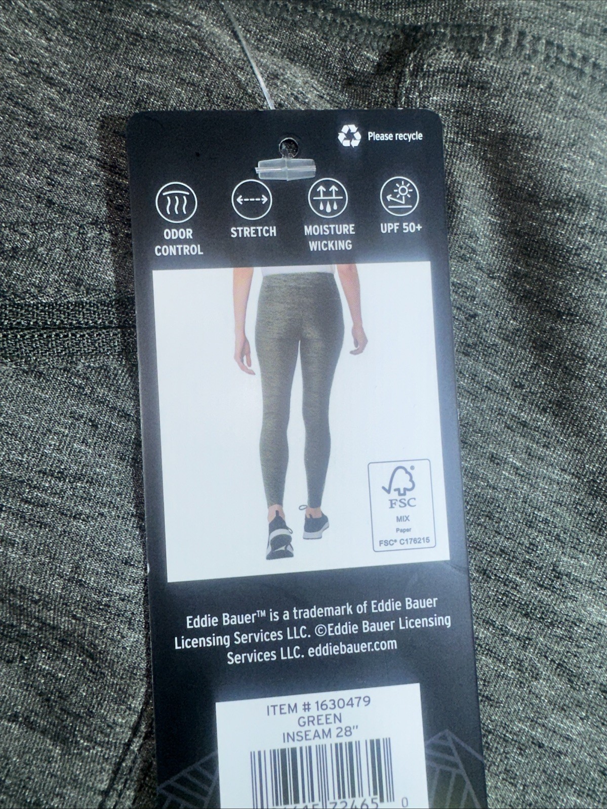 Women's Eddie Bauer Small Green Trail Tight Leggings