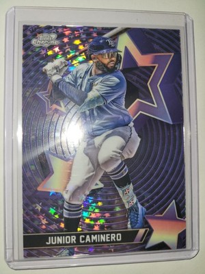 2025 Topps Cosmic Chrome Junior Caminero Starfractor #SF-61 Rays
