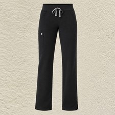 black FIGS Kade Straight-Leg Scrub Pants Sz Small Women s