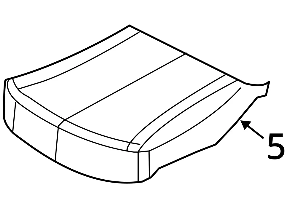 Funda de cojín asiento delantero Chrysler Dodge 200 Avenger 2011-2014 1us38dx9aa nueva oem Foto 3 de 3