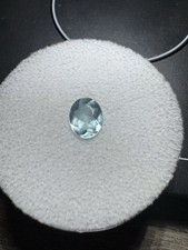 Flawless Blue 1.37ct Aquamarine Gemstone From Brazil 100 Natural Oval Cut