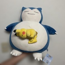 Pokemon Sleep Plush Pikachu and Snorlax Mochi-Mochi Stuffed Toys Official