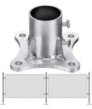 2" Chain Link Fence Post Floor Flange 2 1/2 Inch (2 3/8 OD)